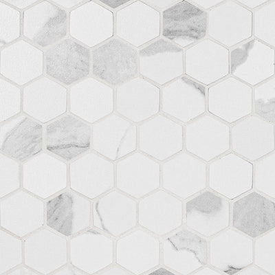 MS International Eden Hexagon 12" x 12" Porcelain Mosaic